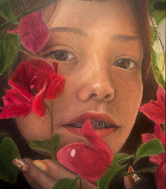 Custom color pencil portrait