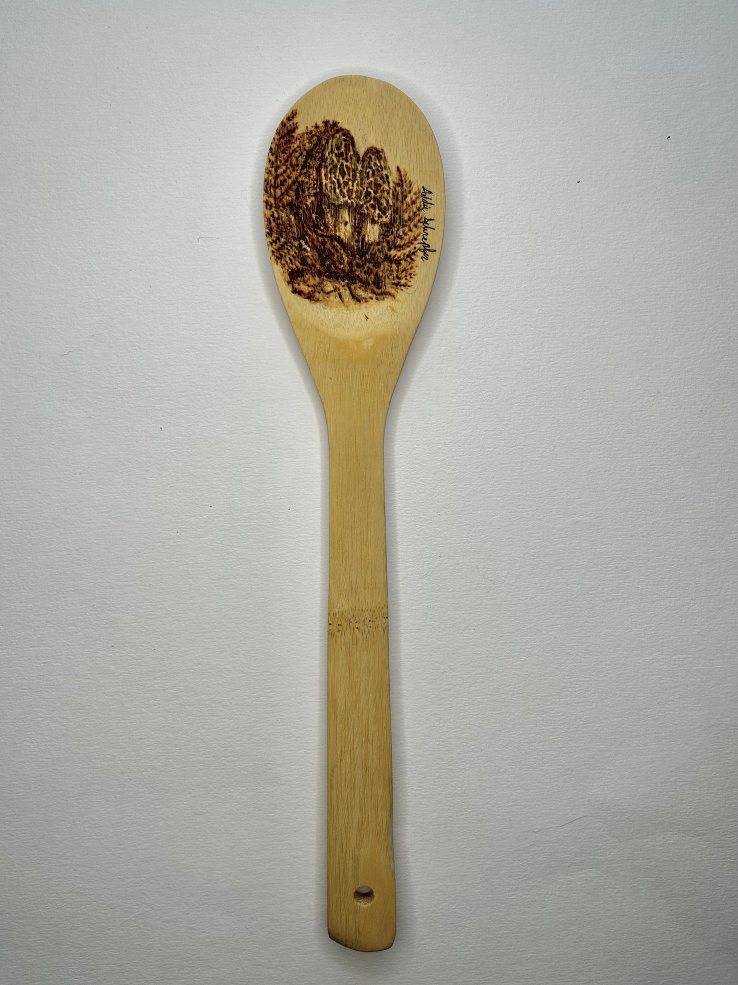 wood burned spoons