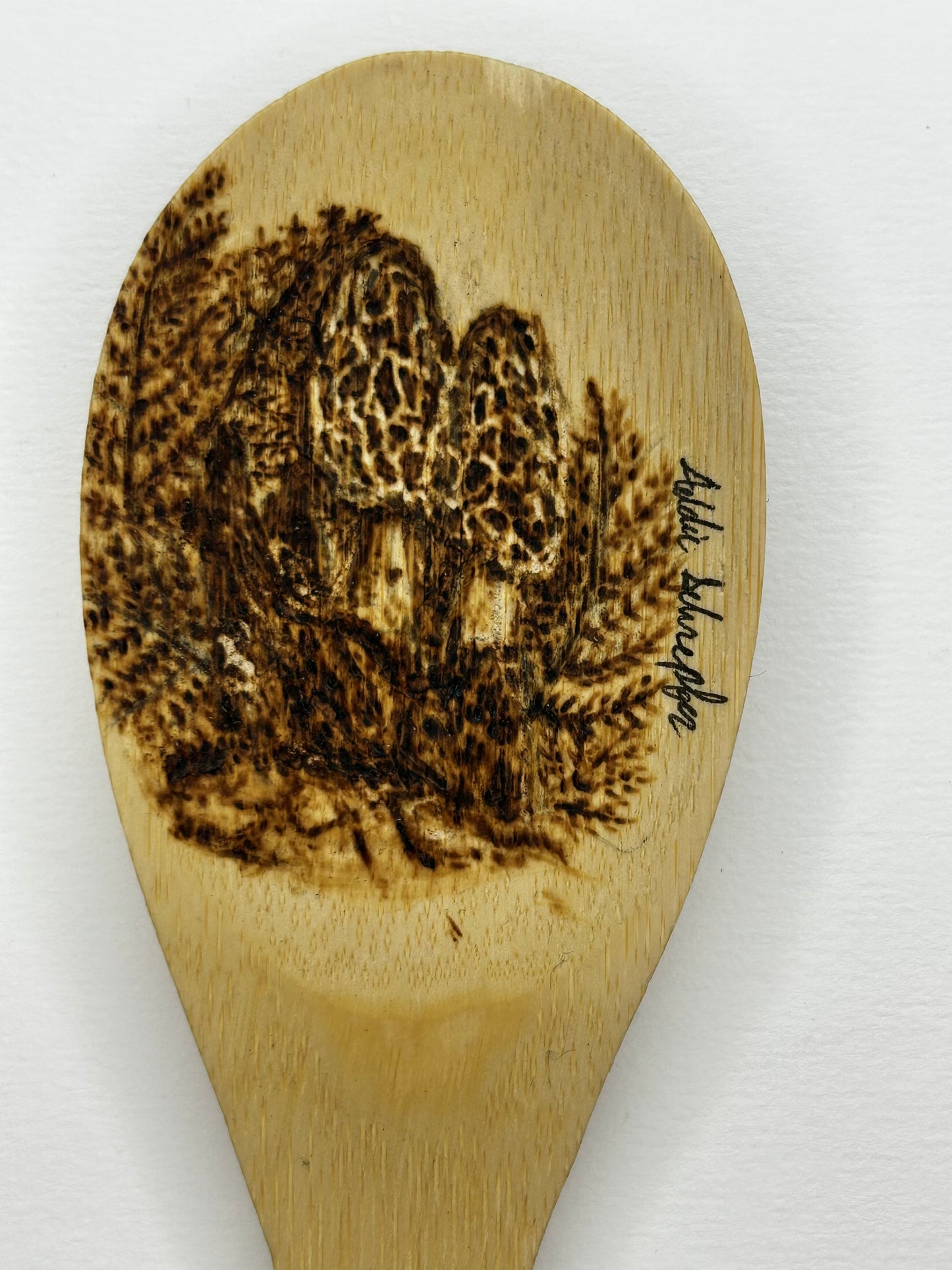 wood burned spoons