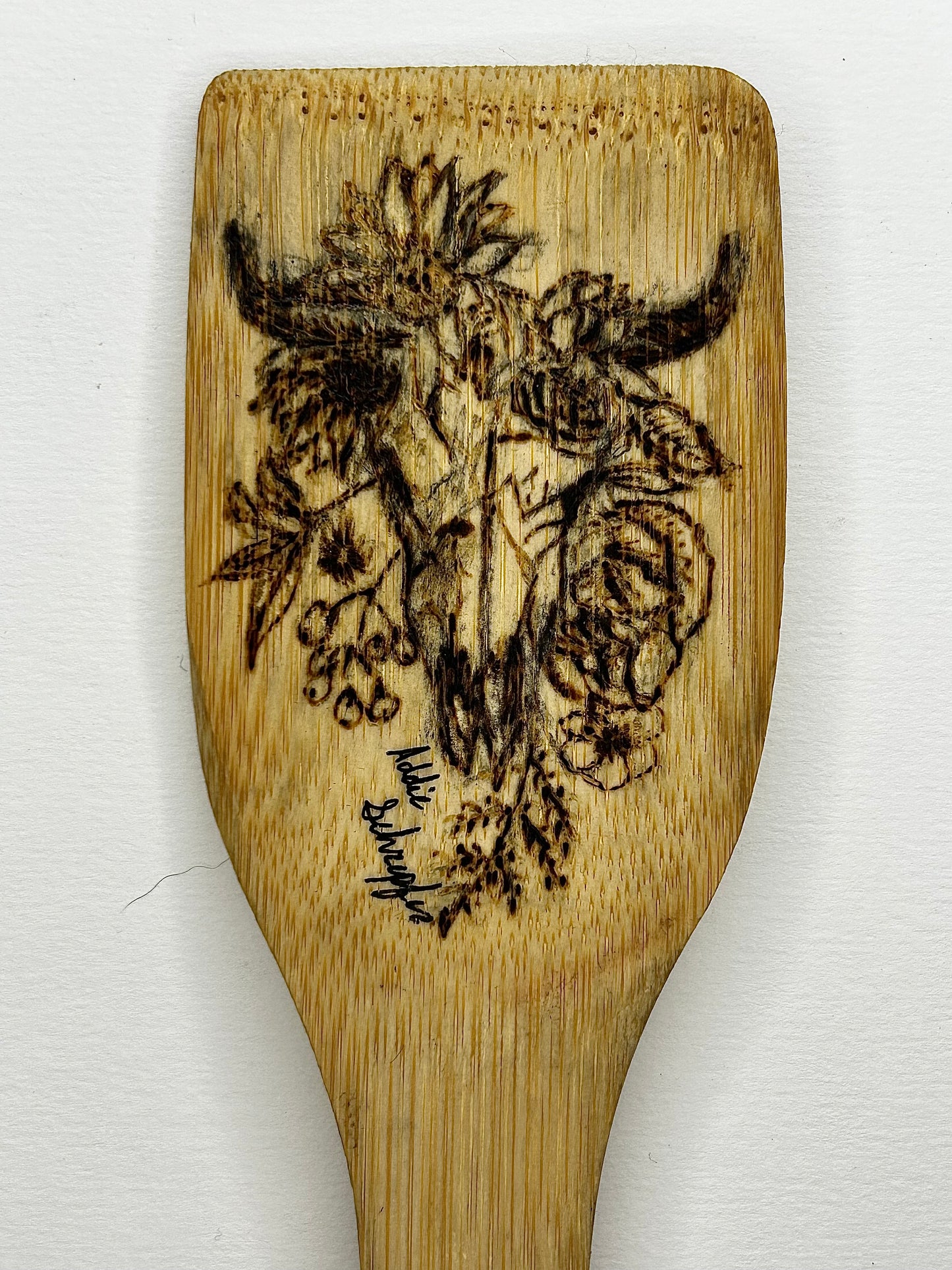 wood burned spoons