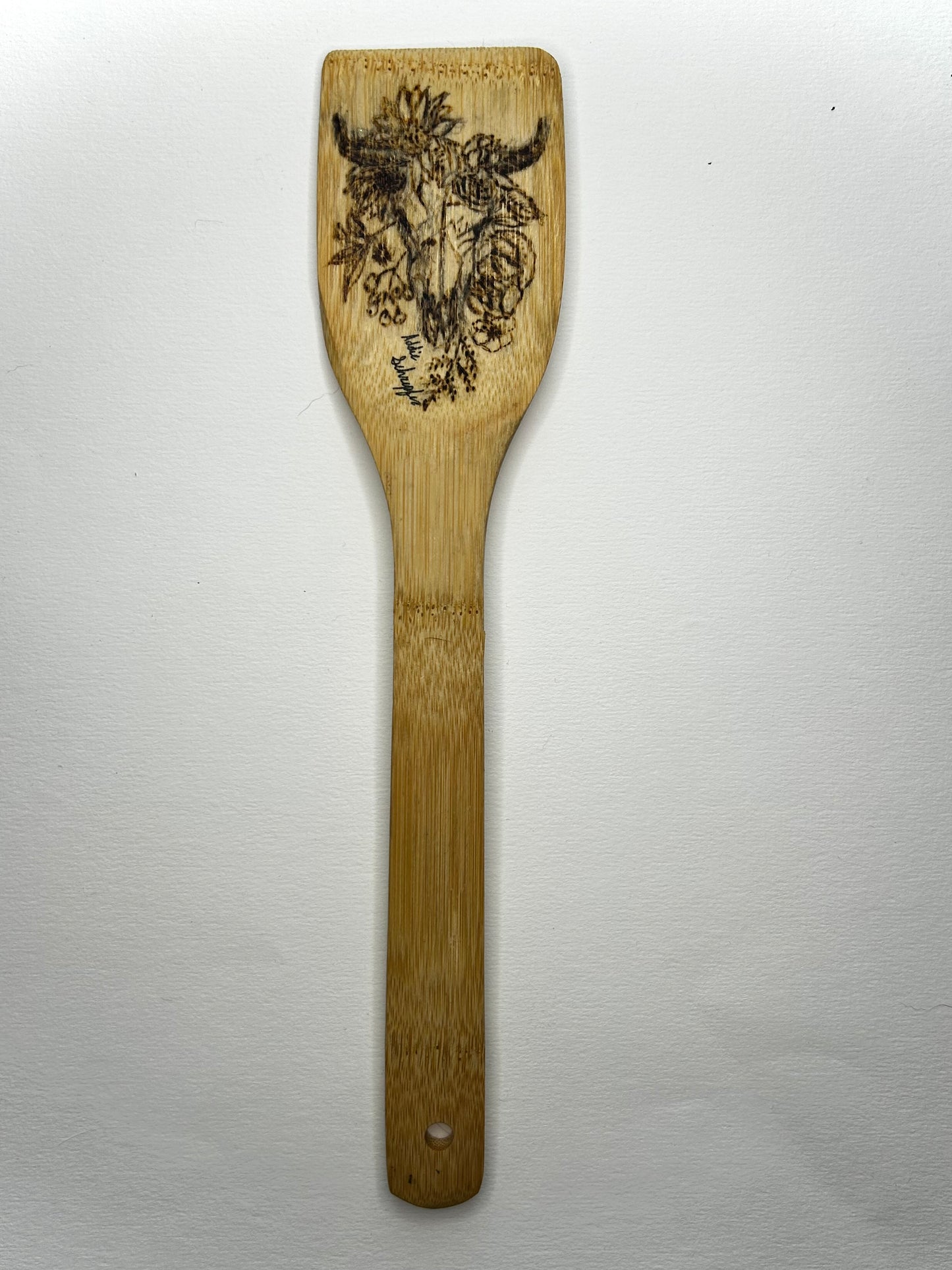 wood burned spoons