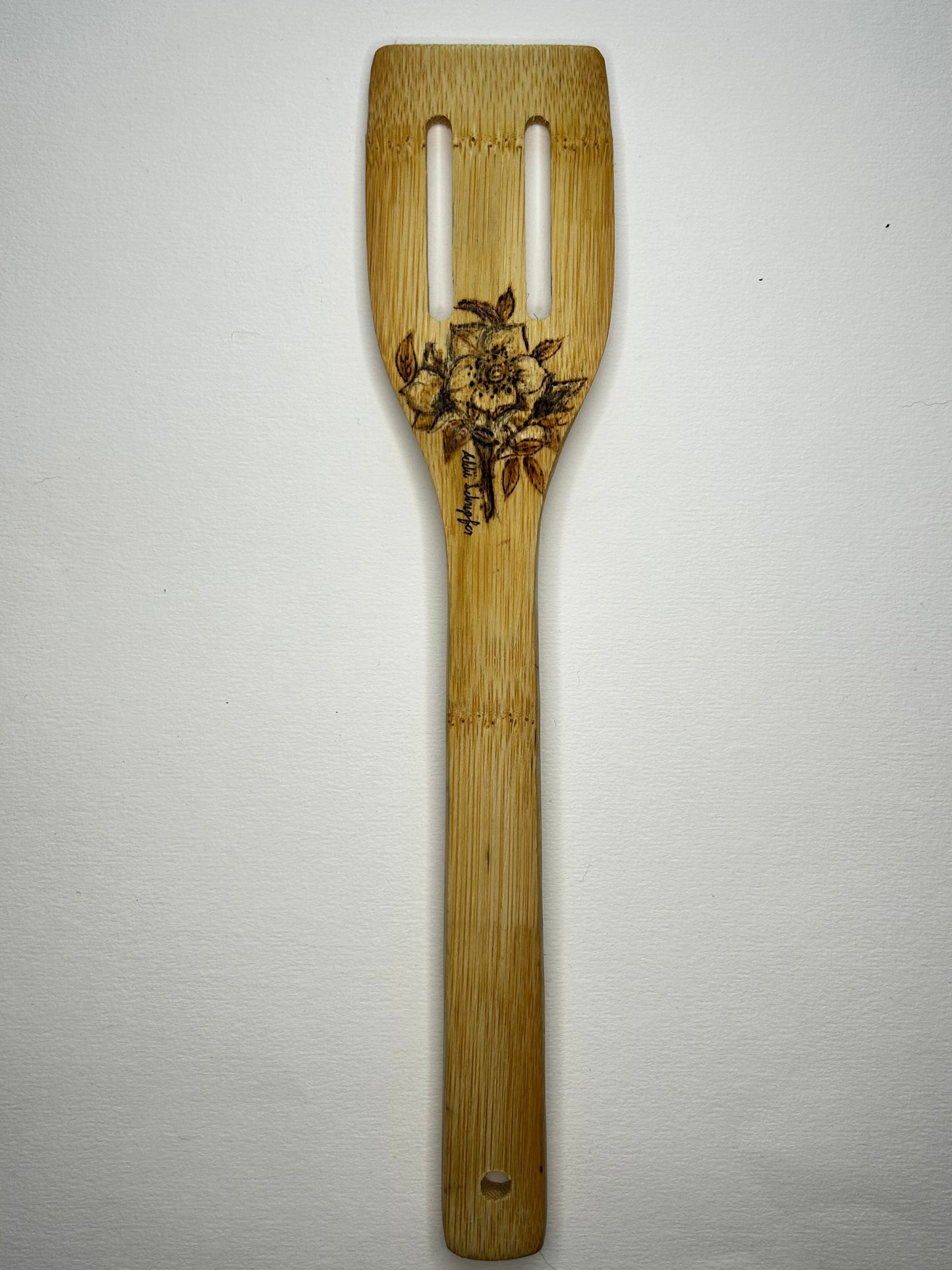 wood burned spoons
