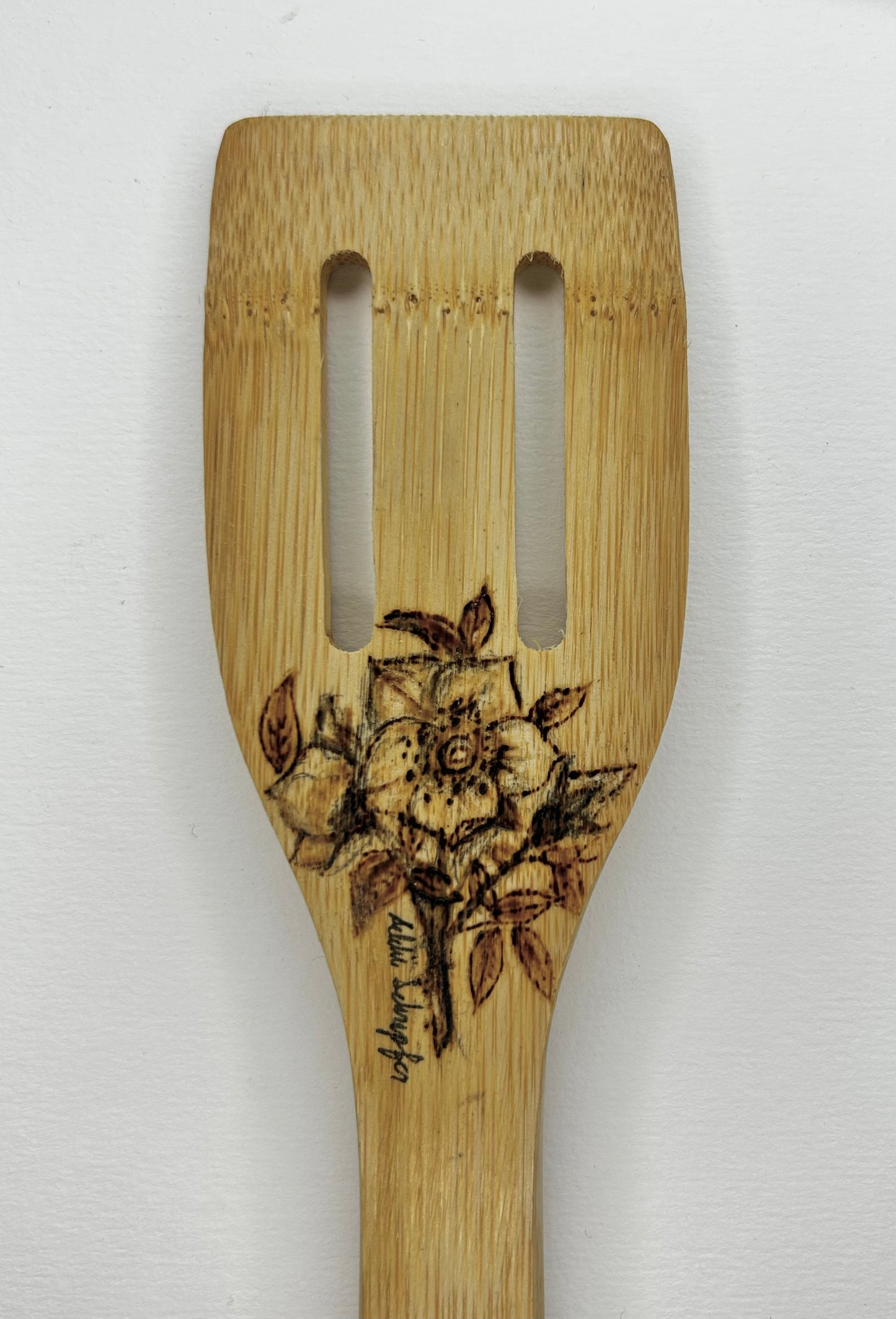 wood burned spoons