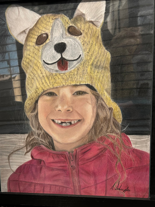 Custom color pencil portrait